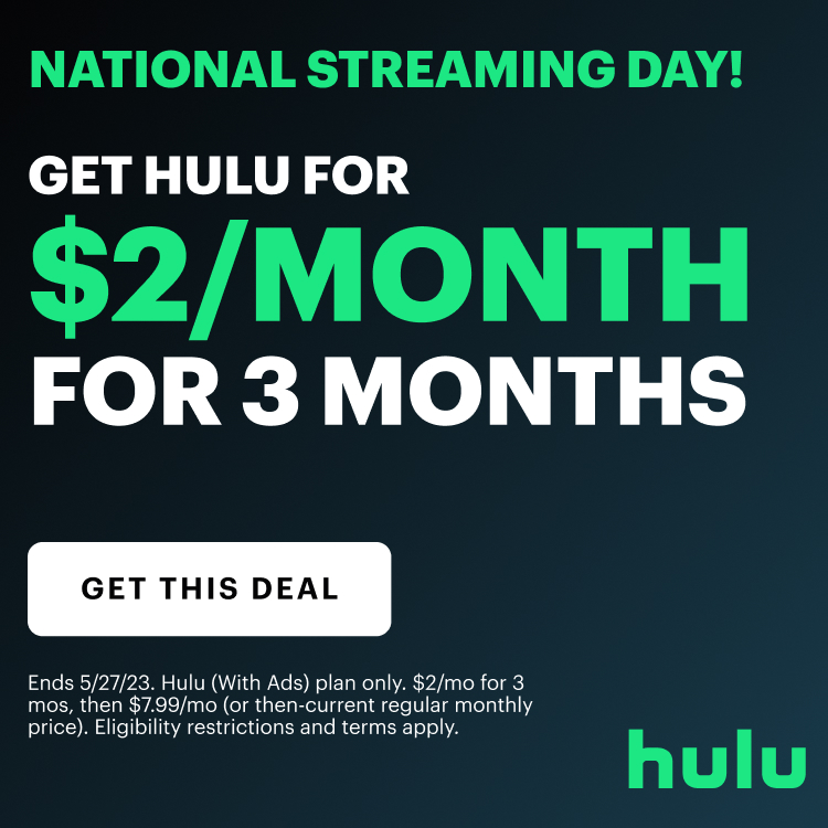 Hulu: Get 3 Months for only $2.00/Month